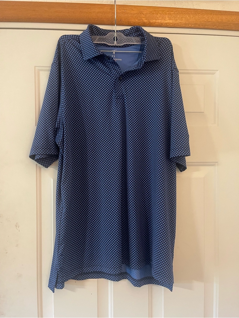 Fairway & Greene Men’s Golf Polo Shirt Blue Short Sleeve Size M